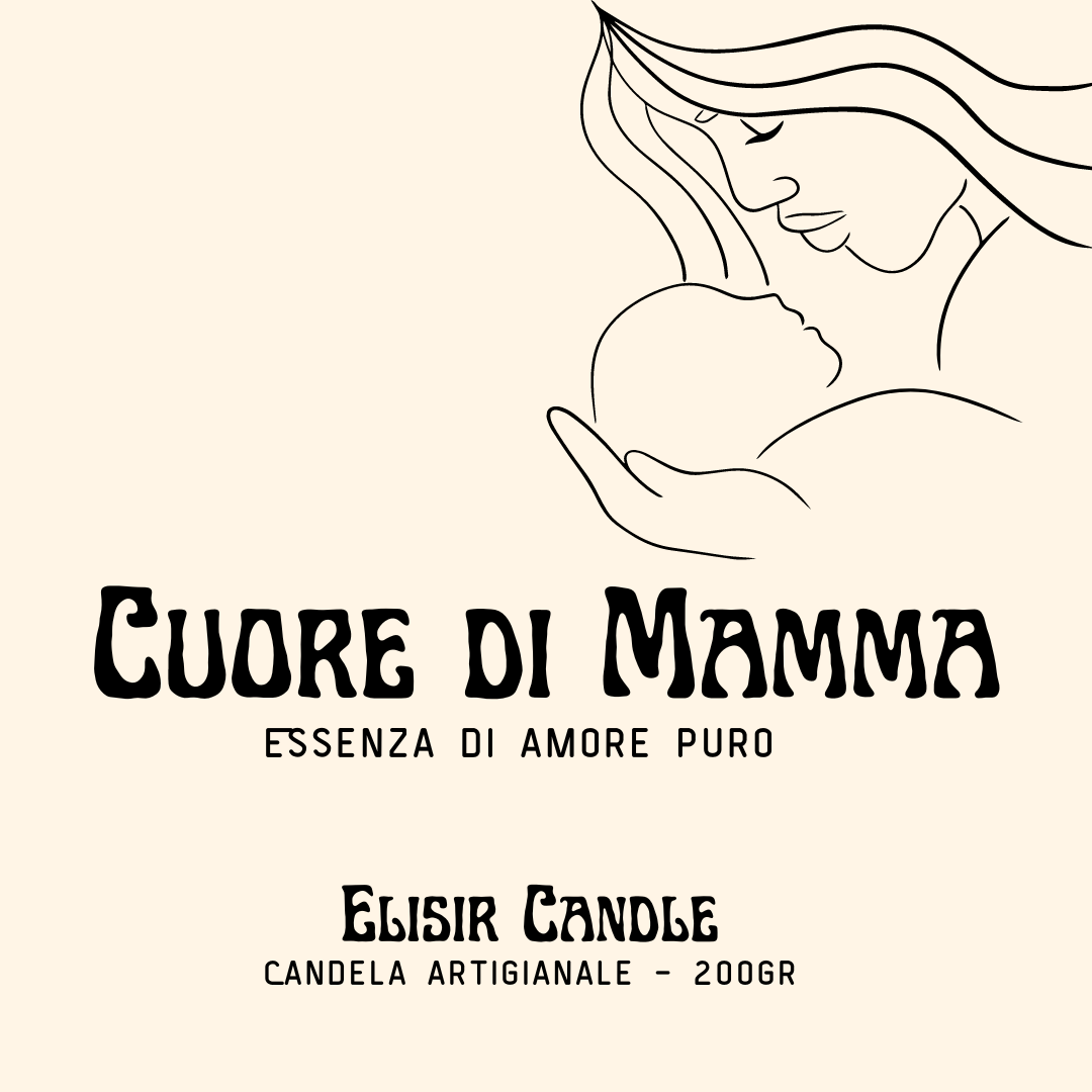 Cuore di mamma - Candela artigianale