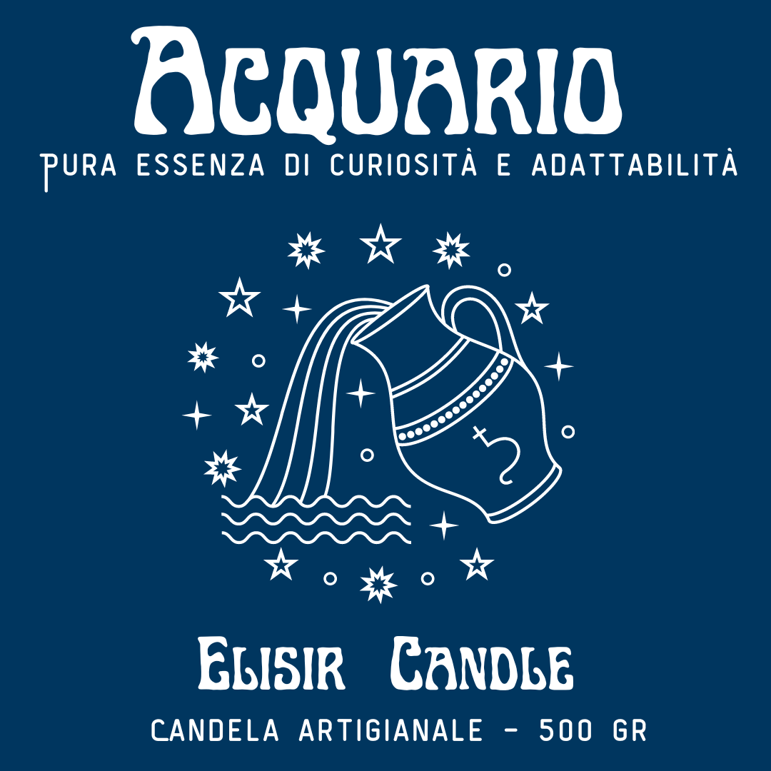 Acquario - Candela zodiacale 500 gr