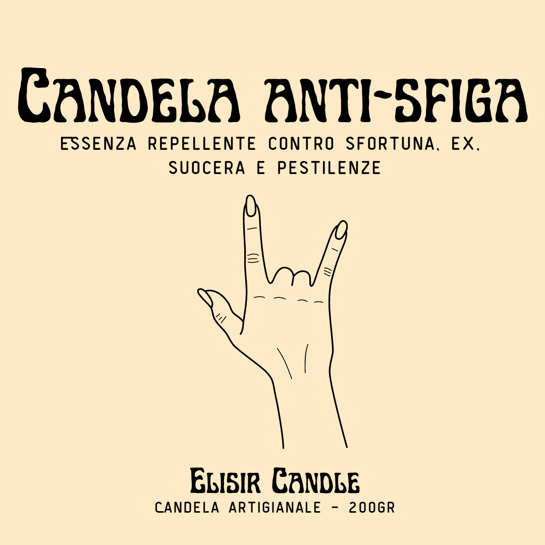 Candela Anti-sfiga - Candela artigianale