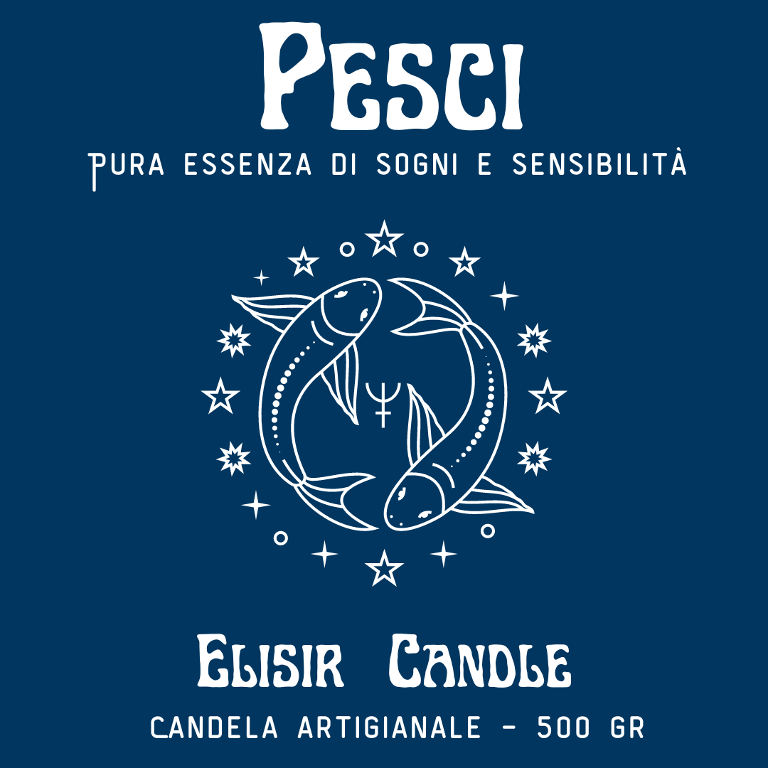 Pesci - Candela zodiacale 500 gr