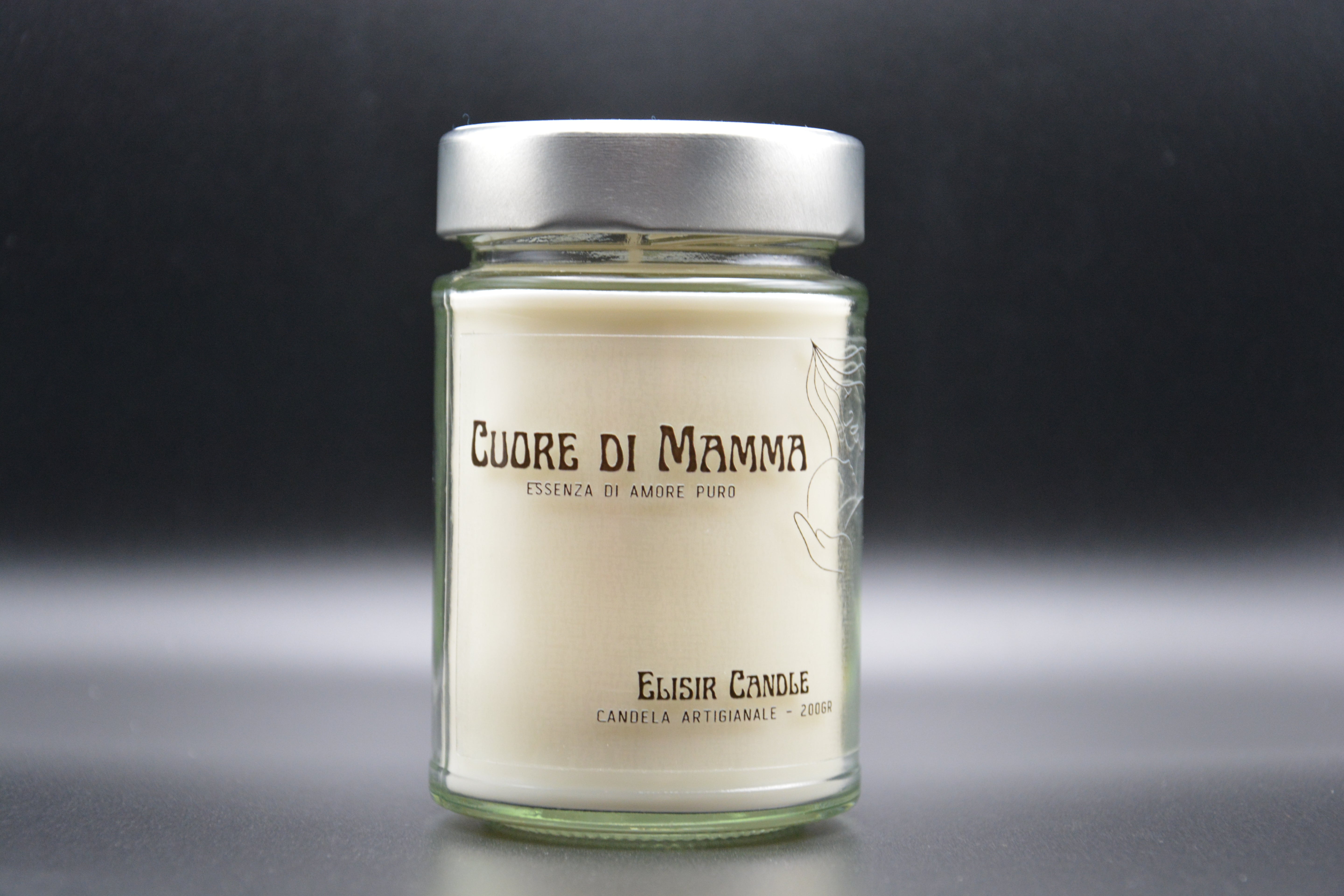 Cuore di mamma - Candela artigianale