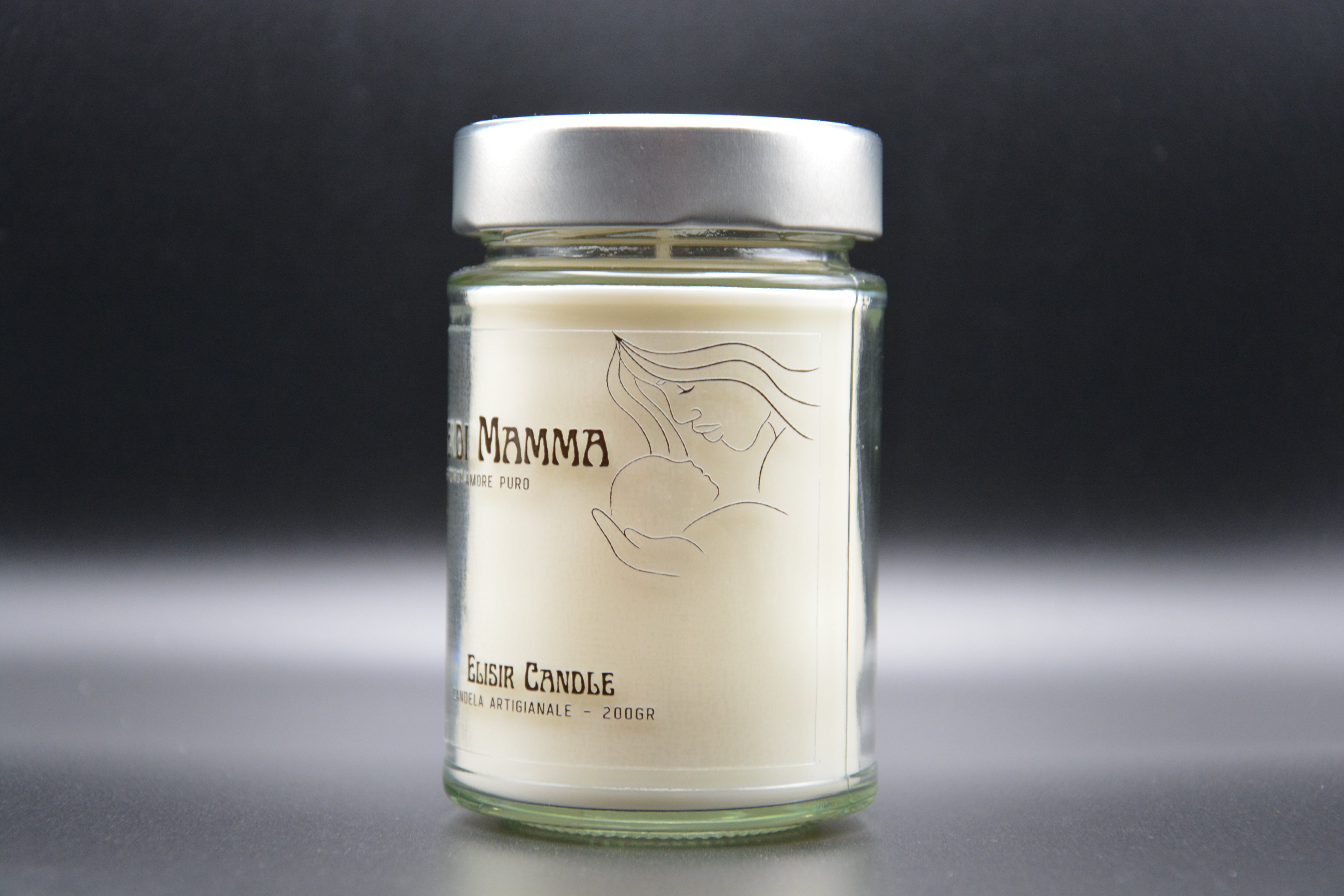 Cuore di mamma - Candela artigianale